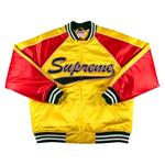 Варсити-куртки Supreme x Mitchell & Ness Sequin Logo Varsity Jacket 'Gold' 1
