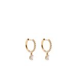 18KT yellow gold diamond earrings 1