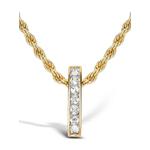 Подвеска RockChic из желтого золота с бриллиантами 1