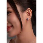 Серьги-гвоздики Glow Sapphire с сапфиром 006 3