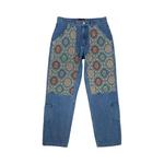 Брюки Pleasures Floral Ultra Double Knee Pants 'Indigo' 1