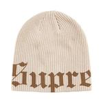 Бини Supreme Old English Printed Beanie 'Stone' 1
