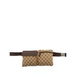 Поясная сумка Double Pocket из канваса с узором GG (2000-2015 годы) 1