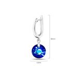 Ярко-голубые серьги-капли с кристаллами SWAROVSKI® 3