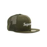 Кепки Supreme x New Era Box Logo Mesh Back «Olive» 2