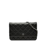 Сумка через плечо CC Quilted Lambskin Wallet On Chain (2019 год) 1