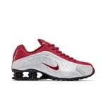 Обувь Nike Shox R4 'Metallic Silver Black Team Crimson' 1