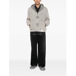 distressed-effect zip-up hoodie 2