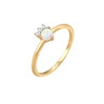 Кольцо Vintage Opal Zirconia Stone Gold Plated 1