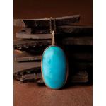 big Elemental turquoise and diamond necklace 5