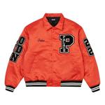 Куртка-бомбер Palace Satin Varsity Jacket «Orange» 1