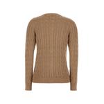 cable-knit monogram-embroidered cardigan 2