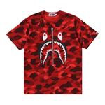 Топы BAPE Color Camo Shark Tee 'Red' 1
