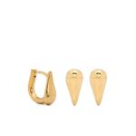 Never Say Never earrings (set of three) 1
