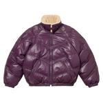 Верхняя одежда Supreme x Schott Chevron Leather Down Puffer Jacket 'Фиолетовый' 1