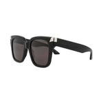 Солнцезащитные очки Alexander McQueen квадратные 'Black/Grey' 3