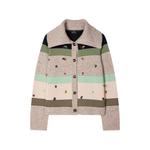 Шерстяной кардиган в полоску 1