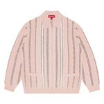 Кардиганы Supreme Speckle Stripe Zip Up Cardigan 'Pink' 1