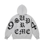 Худи Supreme Cut Out Zip Up Hooded Sweatshirt 'Heather Grey' 2