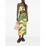 Платье миди Fruit Banana Leaves с вырезами 2