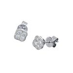 LITZ 18K Белое золото Бриллиантовая серьга AM-E47064 2