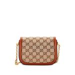 Мини-сумка на плечо Horsebit 1955 Crystal Embellished GG Canvas 2