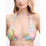 chain-print halterneck bikini top 1