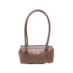 mini Bauletto logo-print leather shoulder bag 1
