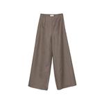 pleat wool palazzo pants 1