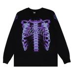 Футболки Stussy Rib Cage 3M Long-Sleeve Tee 'Black' 1