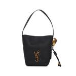 Azzurrite logo-plaque charm-detail shoulder bag 1