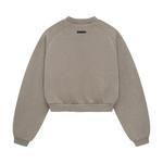 Свитшоты Fear of God Essentials Fleece Cropped Crewneck 'Heather Grey' 2