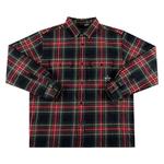 Фланелевые рубашки Supreme Quilted Plaid Flannel Shirt «Black» 1