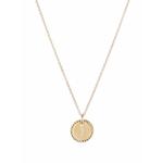 Колье J Initial Charm из желтого золота с бриллиантами 1