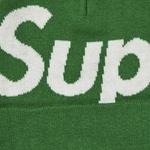 Бини Supreme Big Logo Beanie 'Green' 3