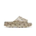 Слайды Gucci GG Slide Sandal 'Interlocking G - Beige Ebony' 1