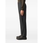 dark grey mélange wool silk and cashmere pants 3