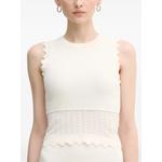 scalloped-trim sleeveless top 2