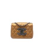 Сумка через плечо Limited Edition Mini Quilted Metallic Lambskin CC Chain Fringe Full Flap (2009-2010 годы) 1