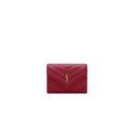 Yves Saint Laurent Cassandre Трехслойный кошелек в красном цвете 1