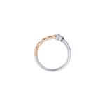 TOMEI Кольцо с бриллиантом, белое+розовое золото 585/14K 3