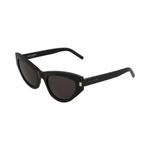 Солнцезащитные очки Saint Laurent Cat Eye Sunglasses 'Black/Grey' 3