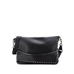 Большая сумка через плечо Rockstud Flap Messenger Bag Leather 1
