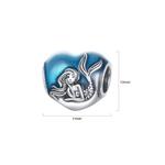 Подвеска Solid 925 Sterling Silver Blue Mermaid Charm 5