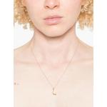 18K yellow gold Letter L diamond necklace 2