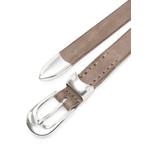buckle-fastening leather belt 3