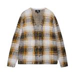 Кардиганы Stussy Hairy Plaid Cardigan 'Gold' 1