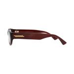 Очки Bottega Veneta Cat Eye-Frame Acetate Optical Frames 'Burgundy/Transparent' 2