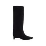 Naomi kitten heel velvet boots 1