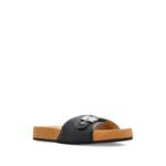x Scholl buckle-fastening leather slides 2